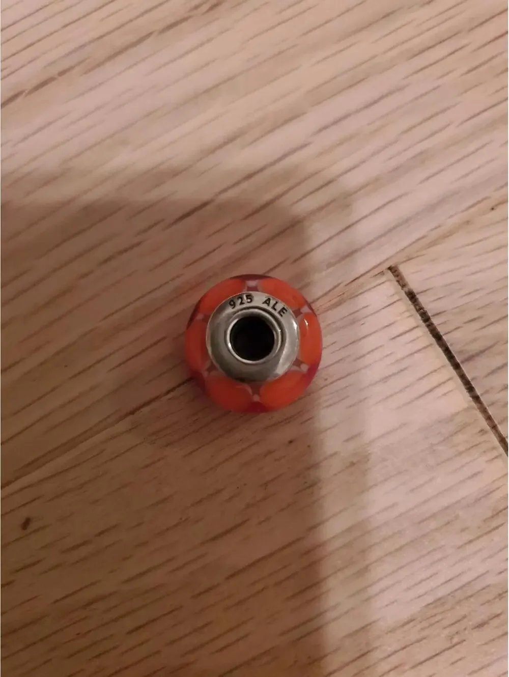 Pandora Red Glass Charm Bead